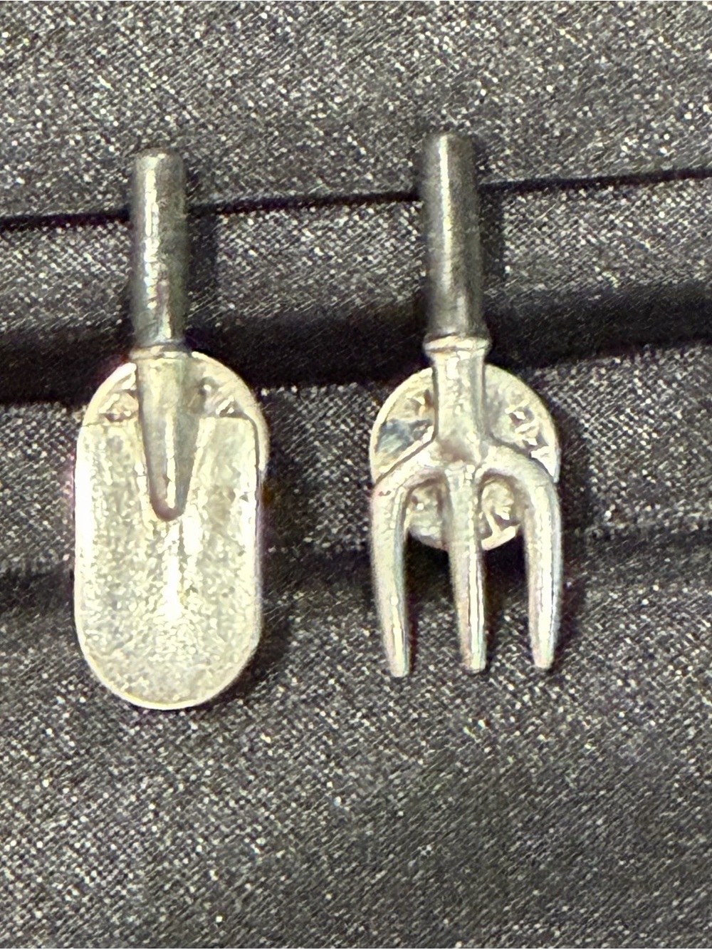 Silver Garden Tool Novelty Cufflinks for Women